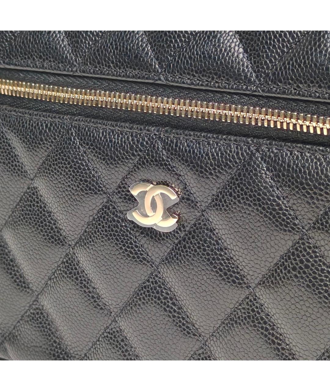 CHANEL Черная кожаная сумка через плечо, фото 6