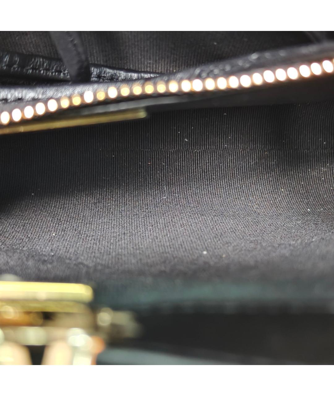 CHANEL Черная кожаная сумка через плечо, фото 8