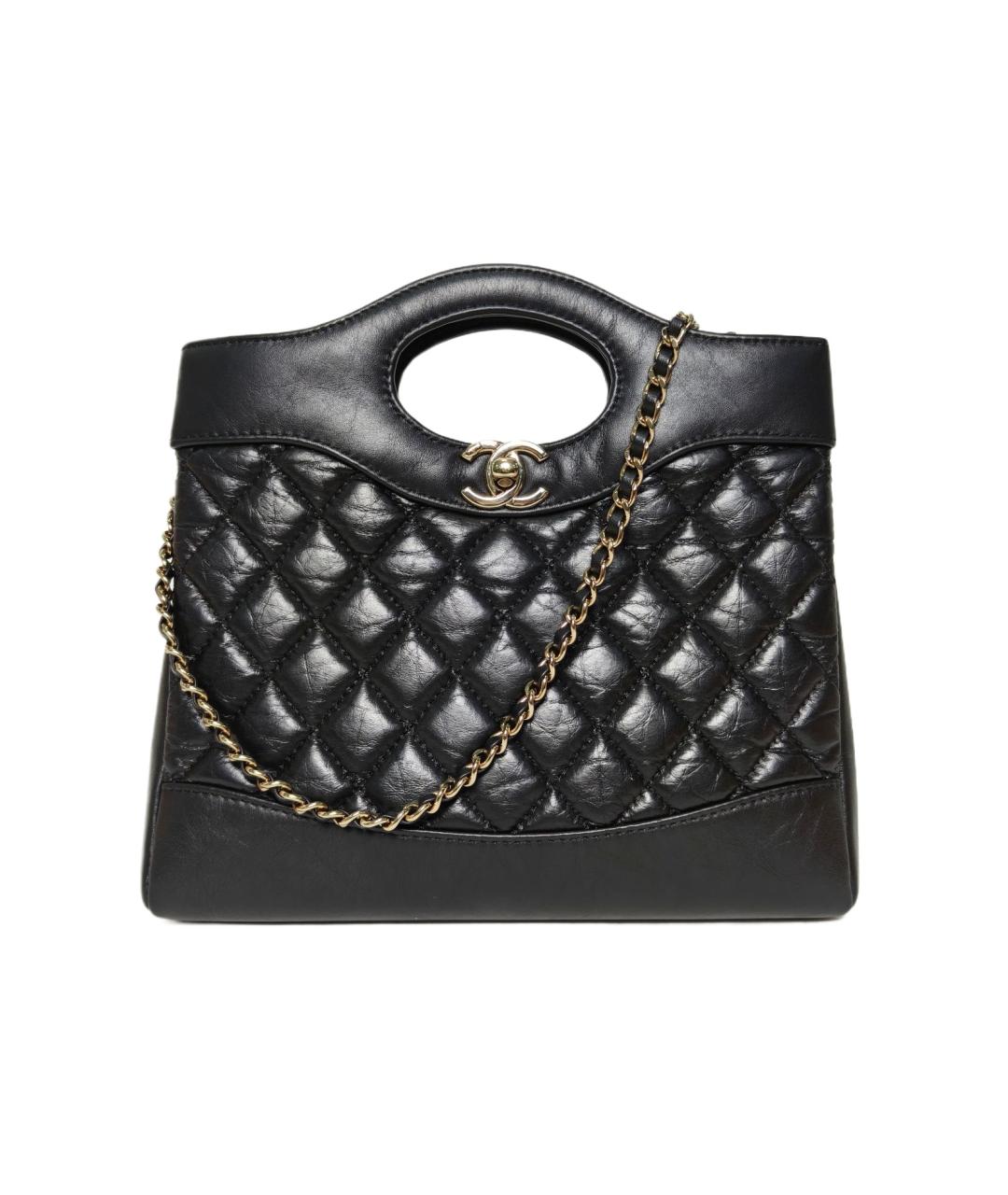 CHANEL Черная кожаная сумка через плечо, фото 1