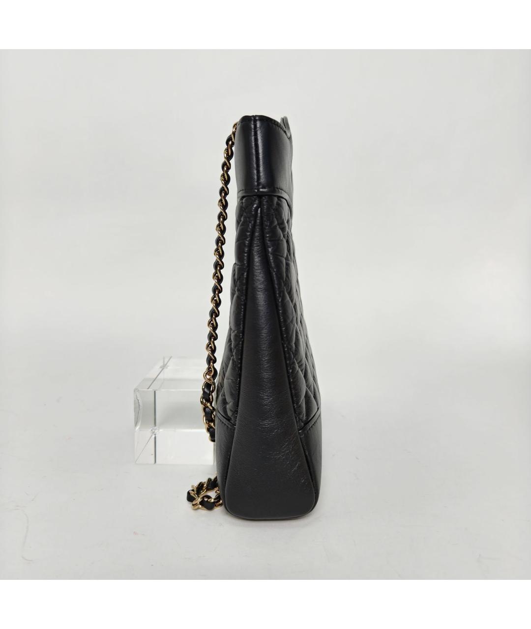 CHANEL Черная кожаная сумка через плечо, фото 3