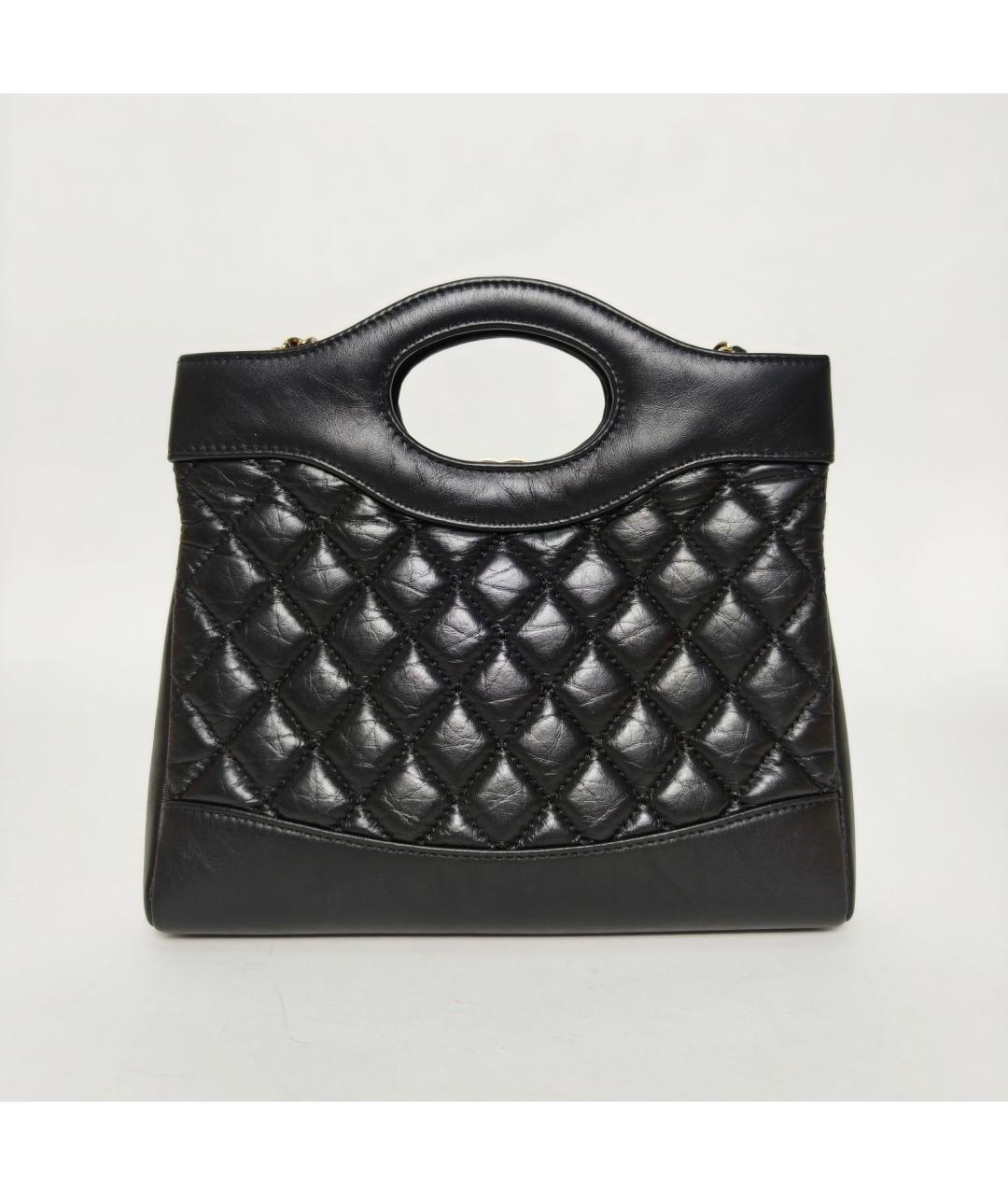 CHANEL Черная кожаная сумка через плечо, фото 4