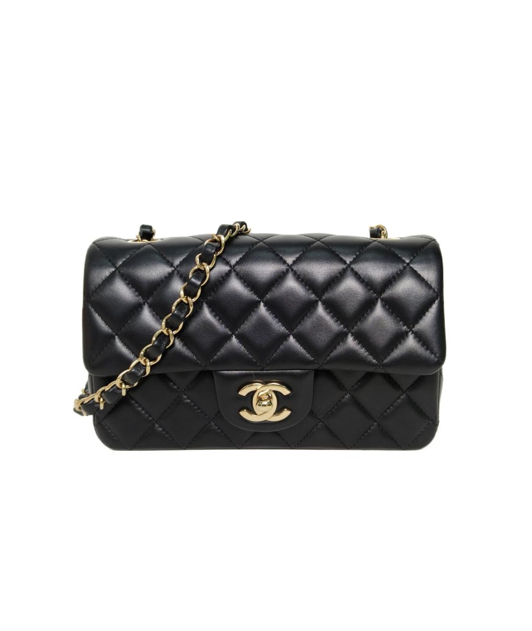 CHANEL Черная кожаная сумка через плечо, фото 1
