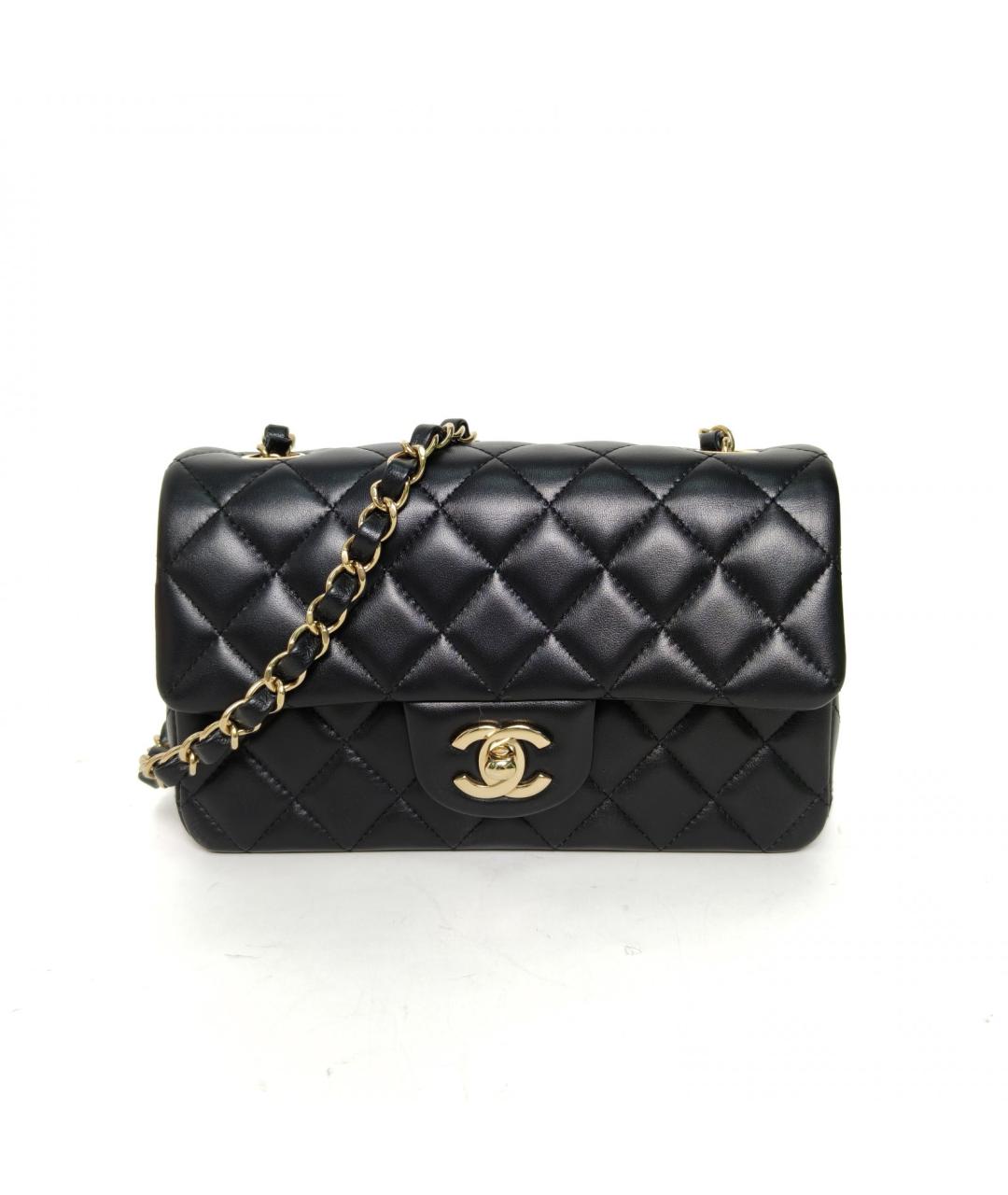 CHANEL Черная кожаная сумка через плечо, фото 2