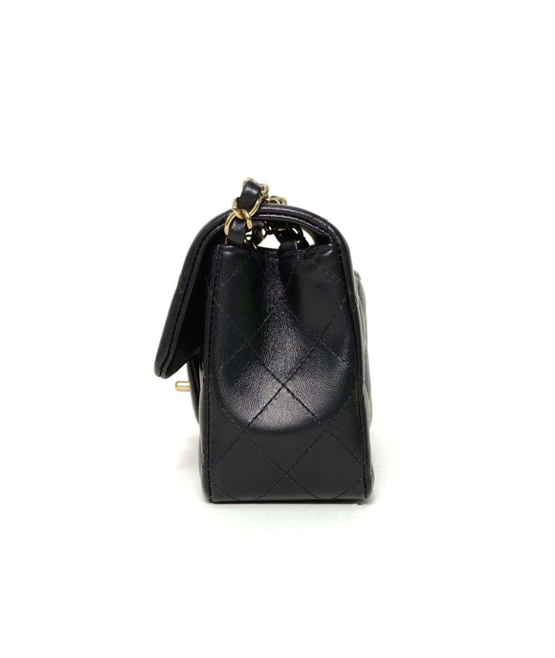 CHANEL Черная кожаная сумка через плечо, фото 5