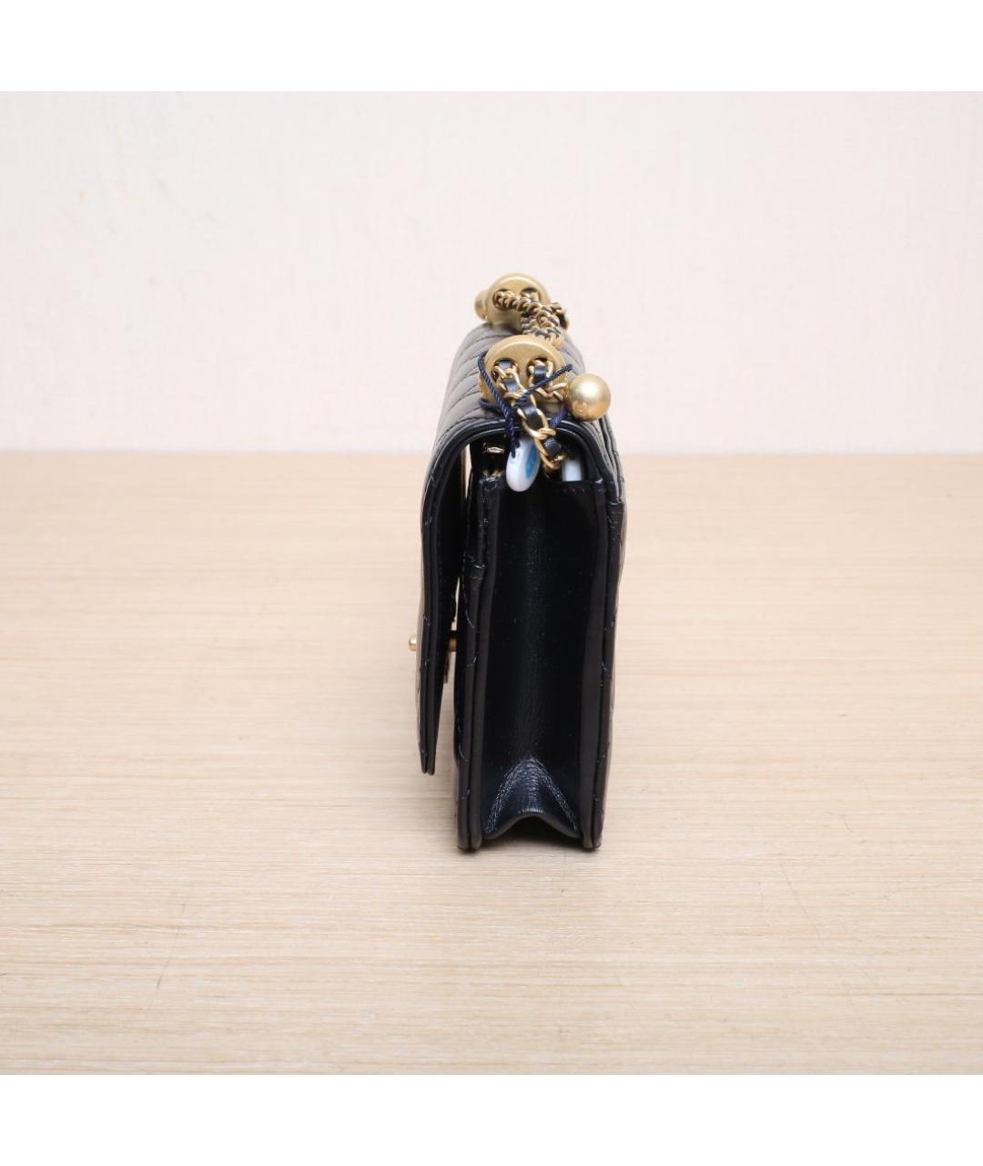 CHANEL Черная кожаная сумка через плечо, фото 5