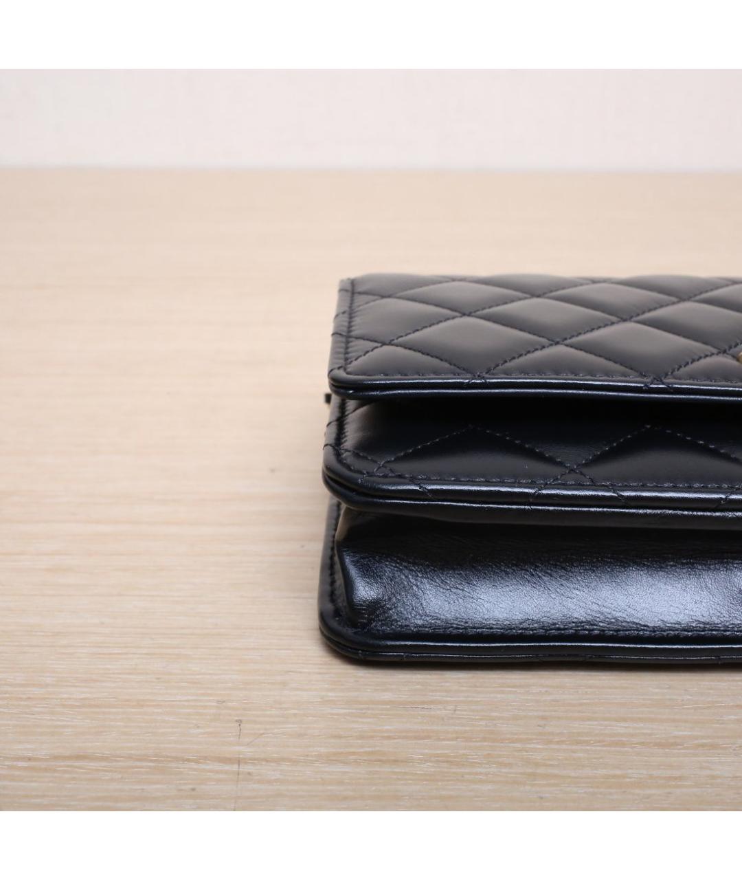 CHANEL Черная кожаная сумка через плечо, фото 9