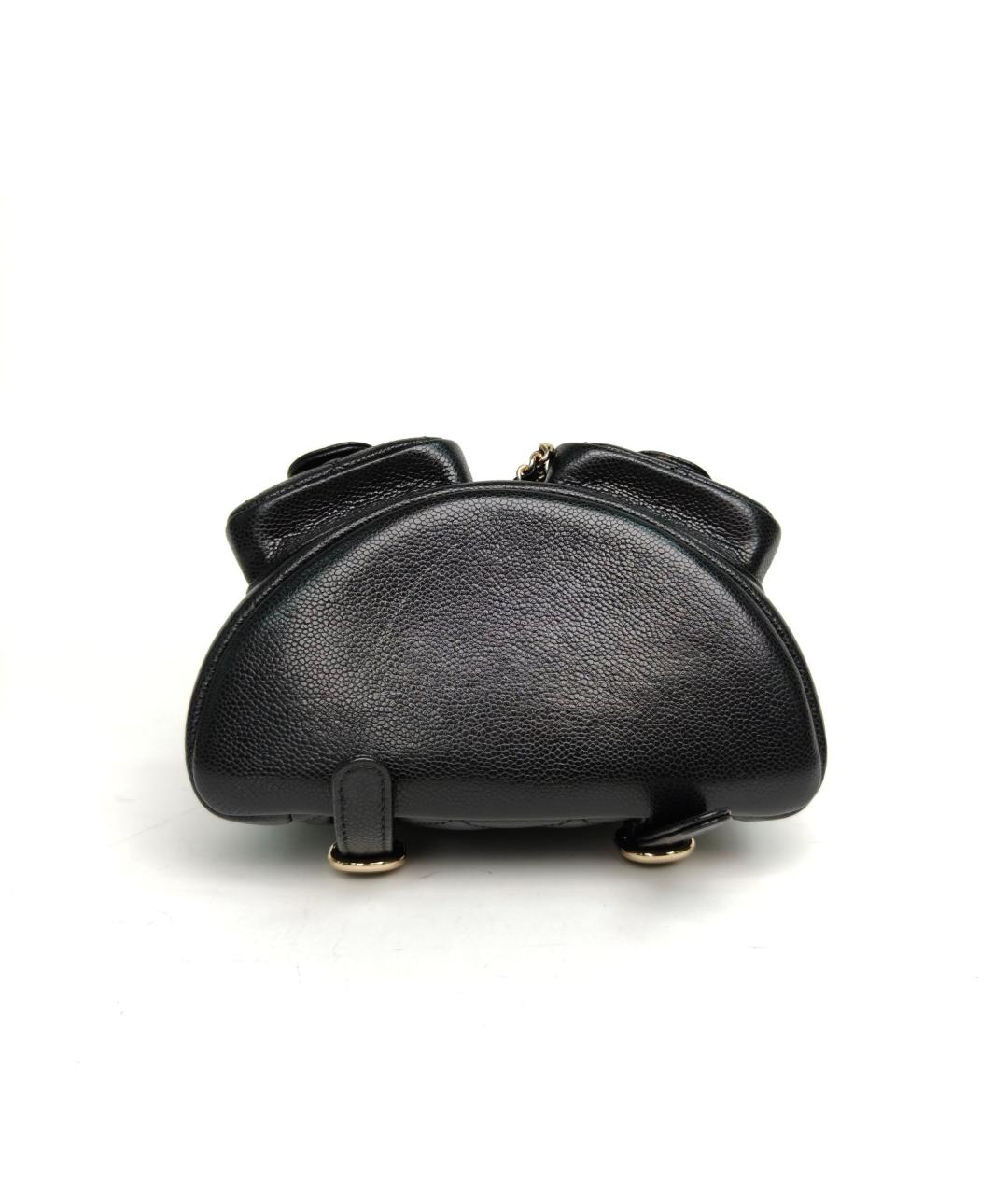 CHANEL Черный кожаный рюкзак, фото 6