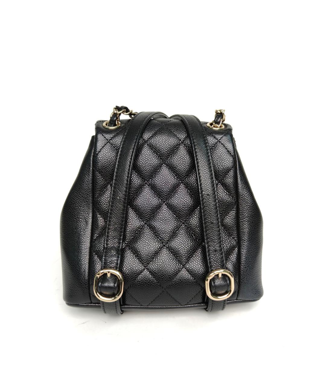 CHANEL Черный кожаный рюкзак, фото 4