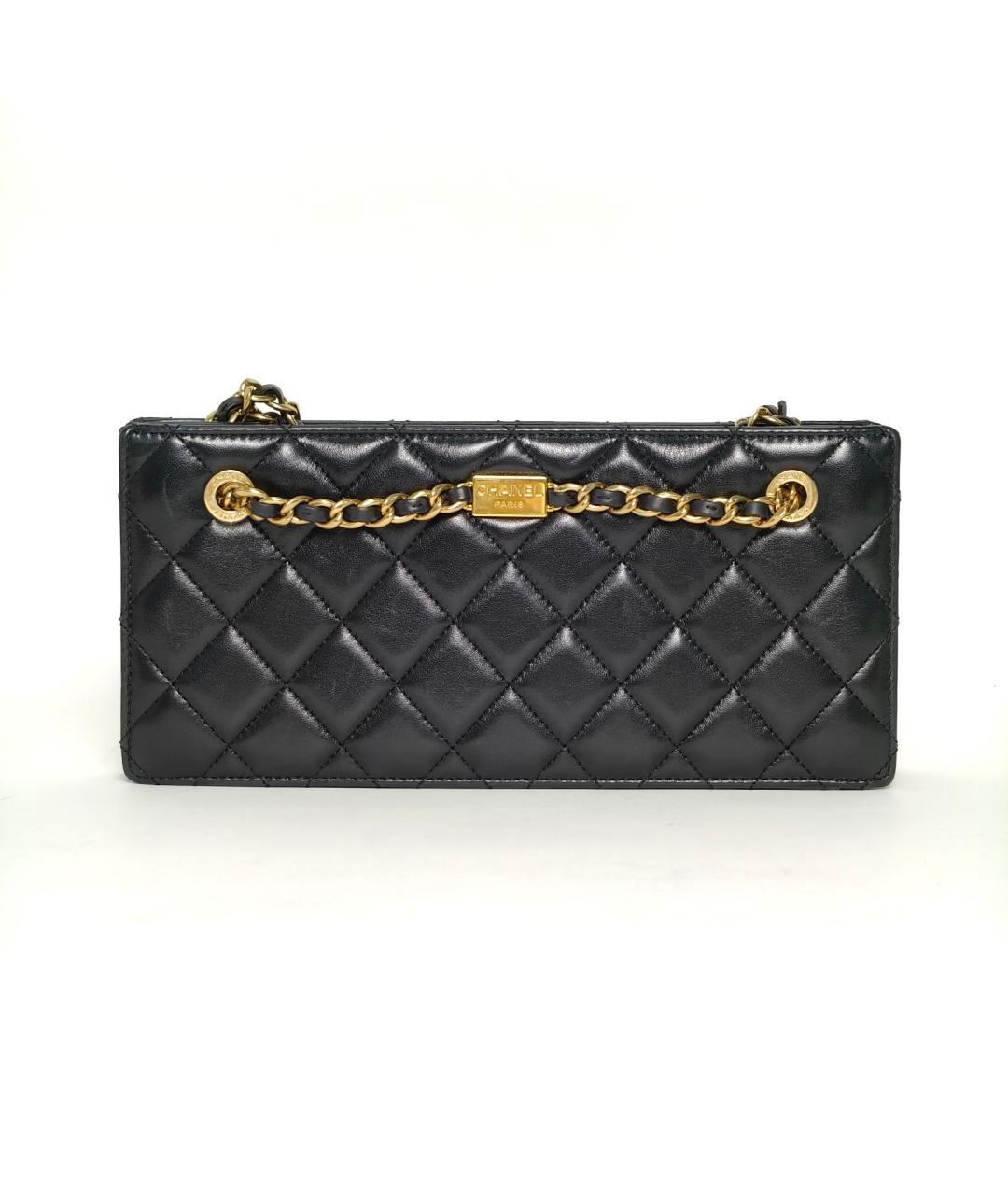 CHANEL Черная кожаная сумка через плечо, фото 4