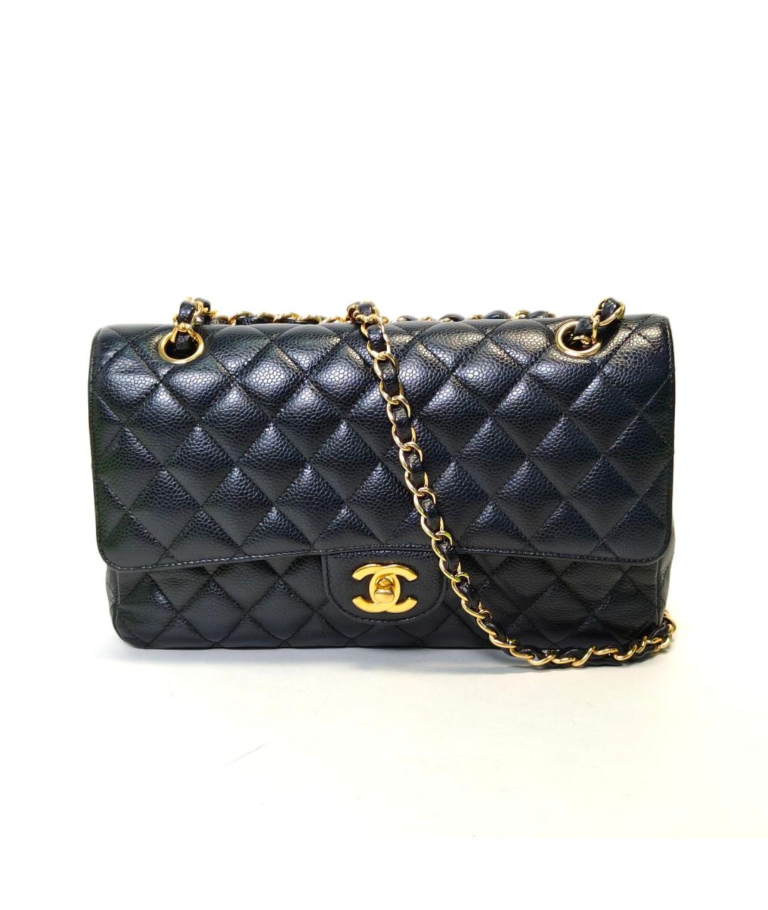 CHANEL Черная кожаная сумка через плечо, фото 2