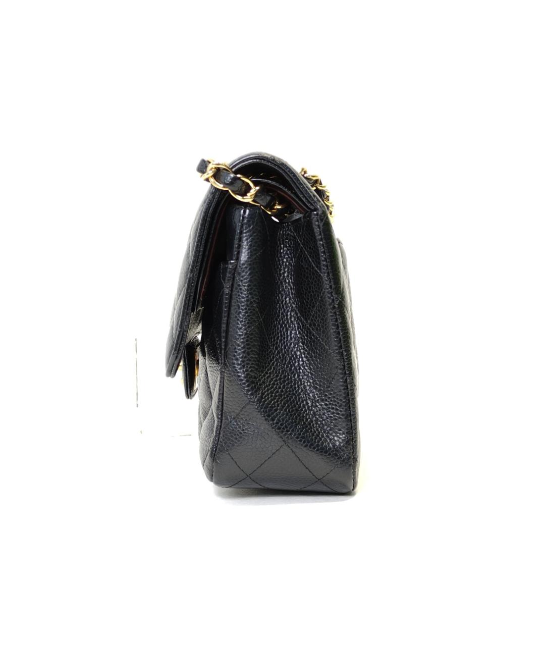 CHANEL Черная кожаная сумка через плечо, фото 5