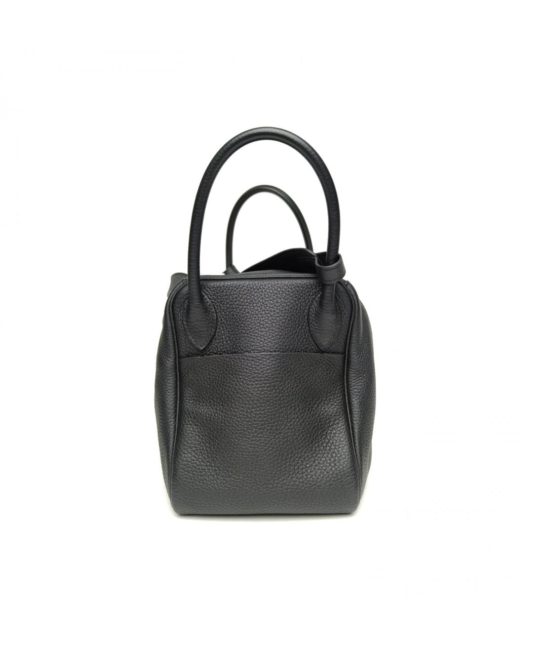 HERMES Черная кожаная сумка через плечо, фото 3