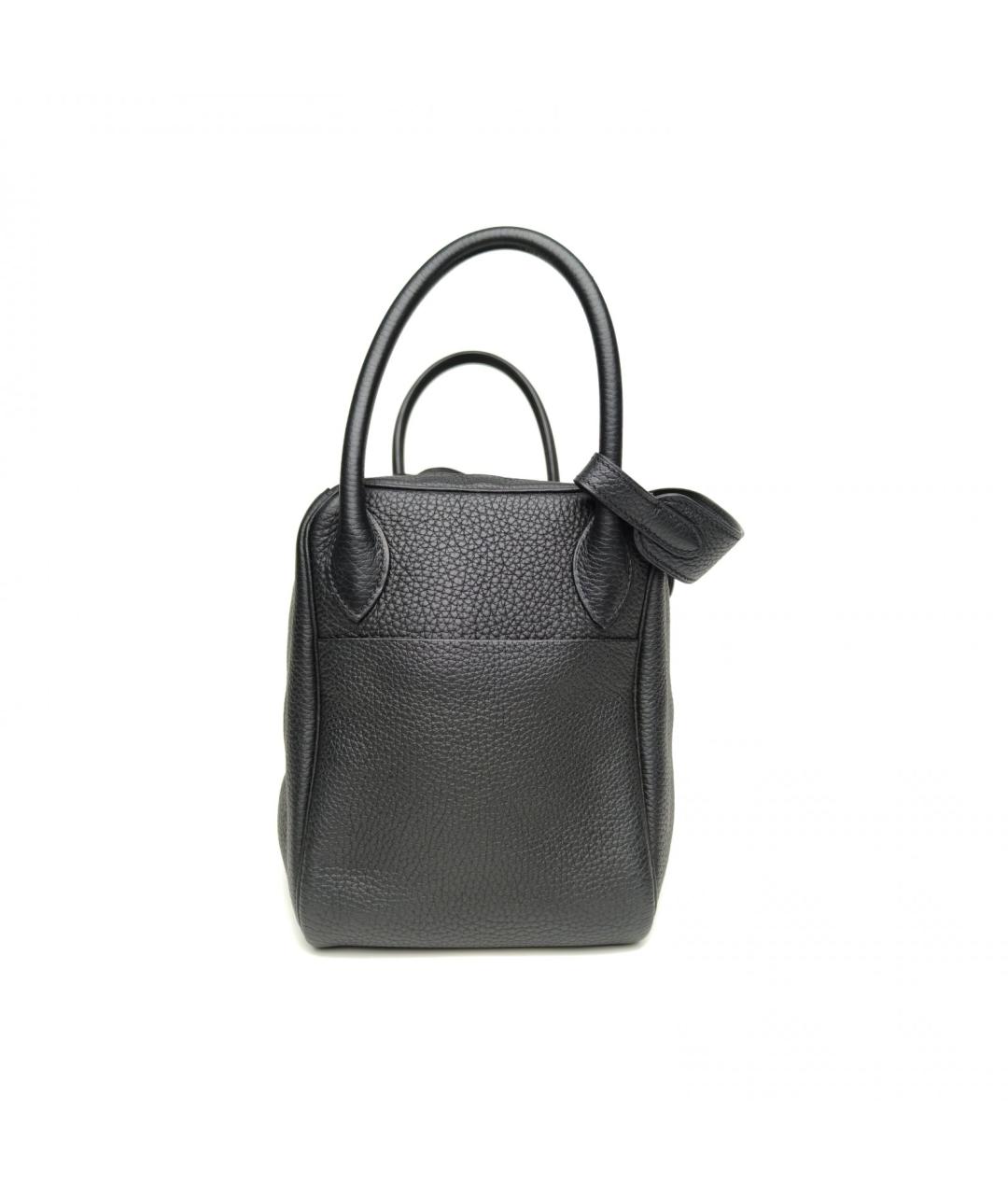 HERMES Черная кожаная сумка через плечо, фото 5