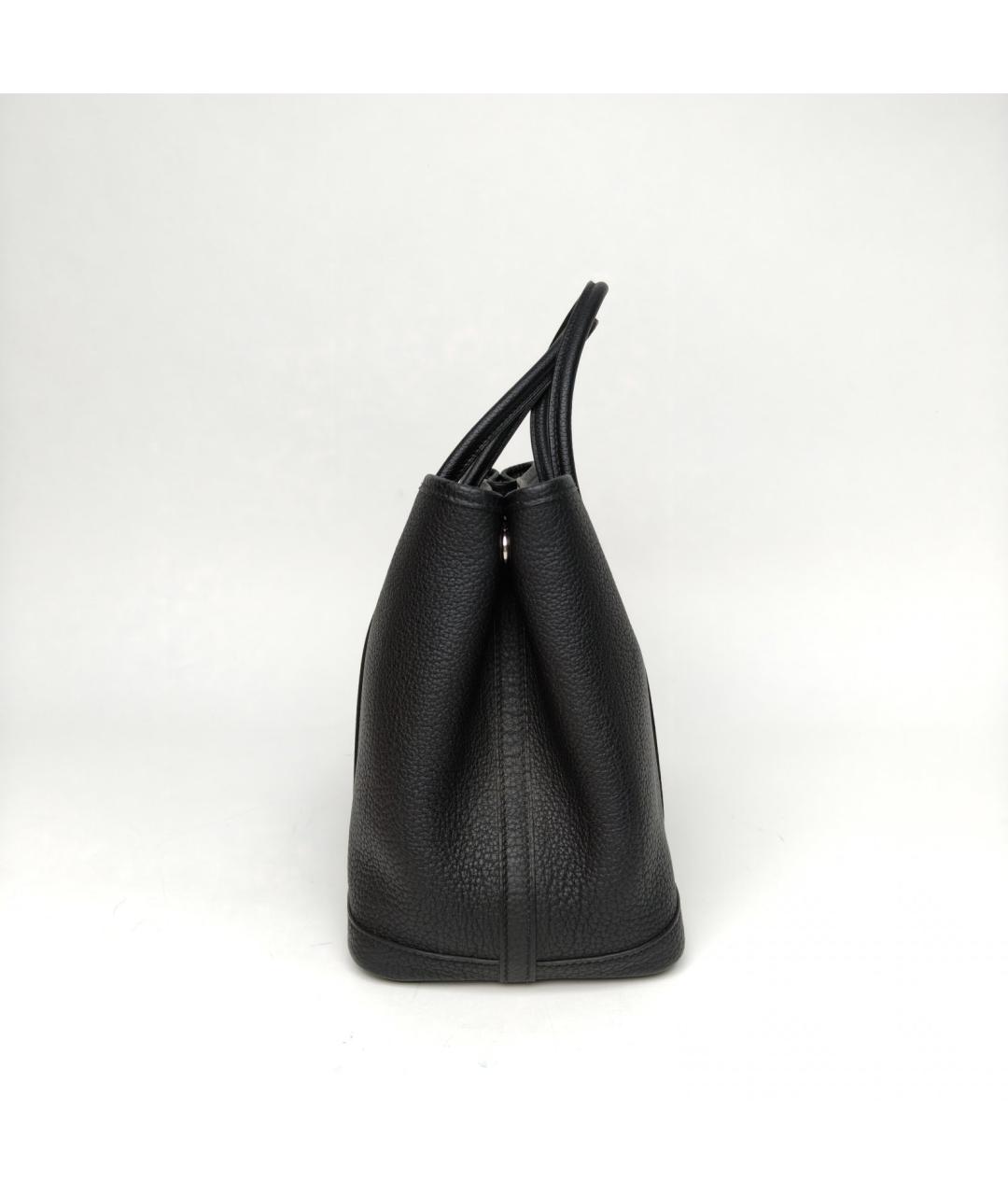 HERMES Черная кожаная сумка через плечо, фото 3