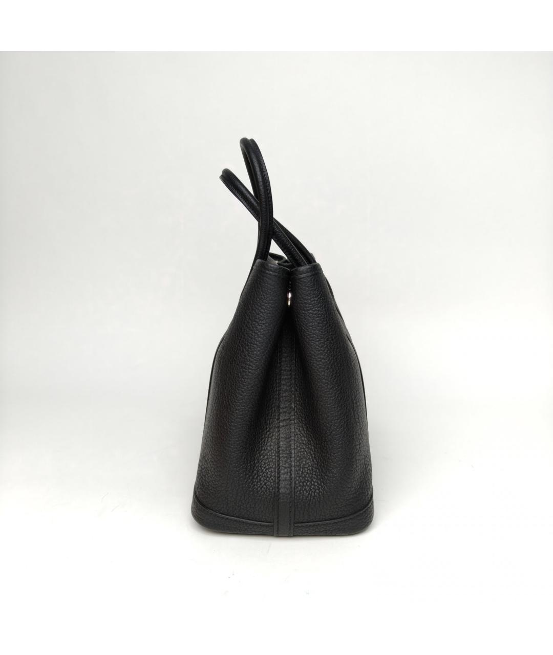 HERMES Черная кожаная сумка через плечо, фото 5