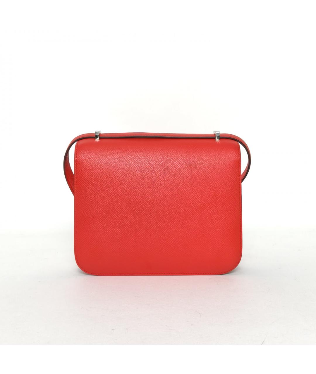HERMES Красная кожаная сумка через плечо, фото 4