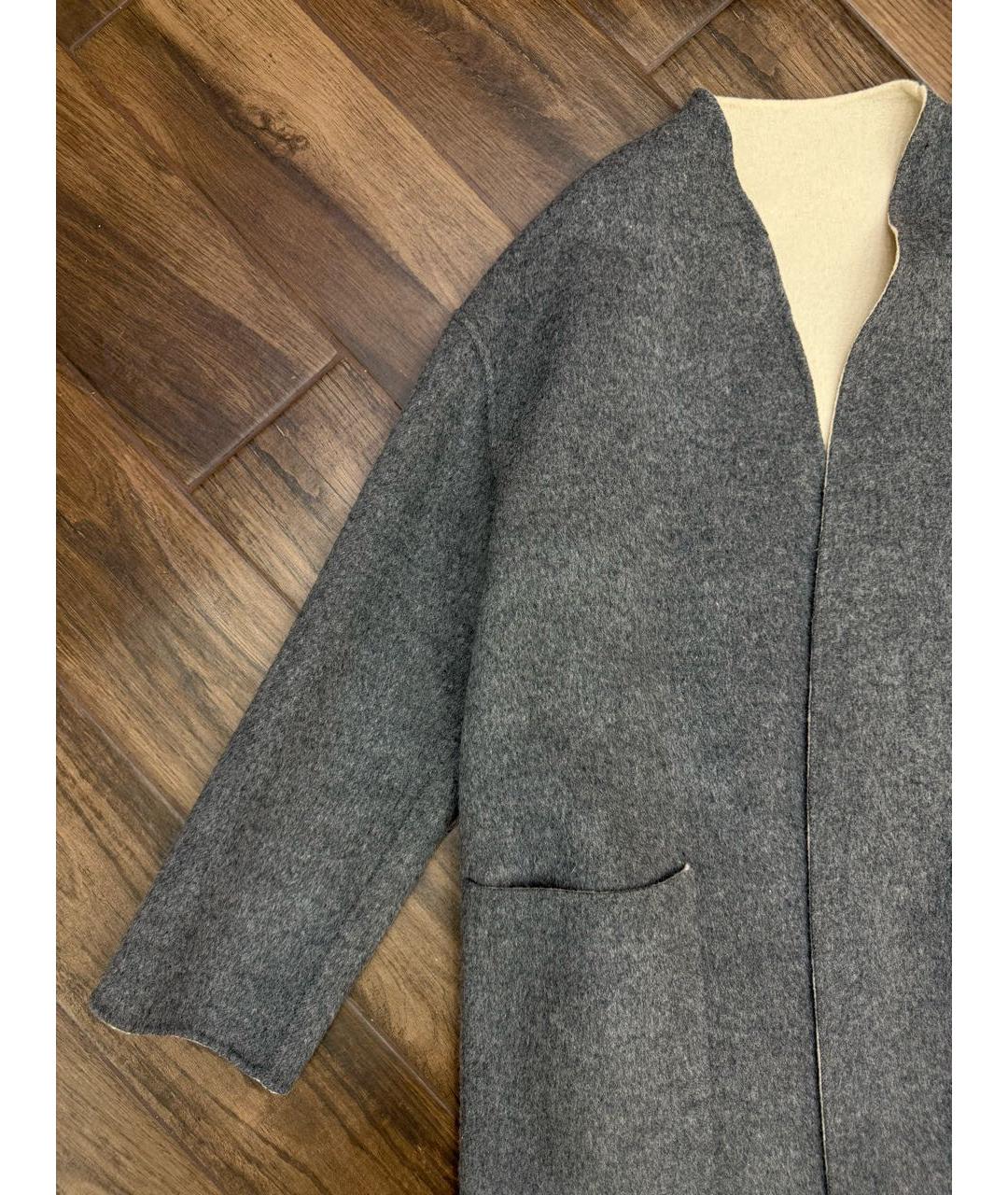 PINKO Серое шерстяное пальто, фото 3