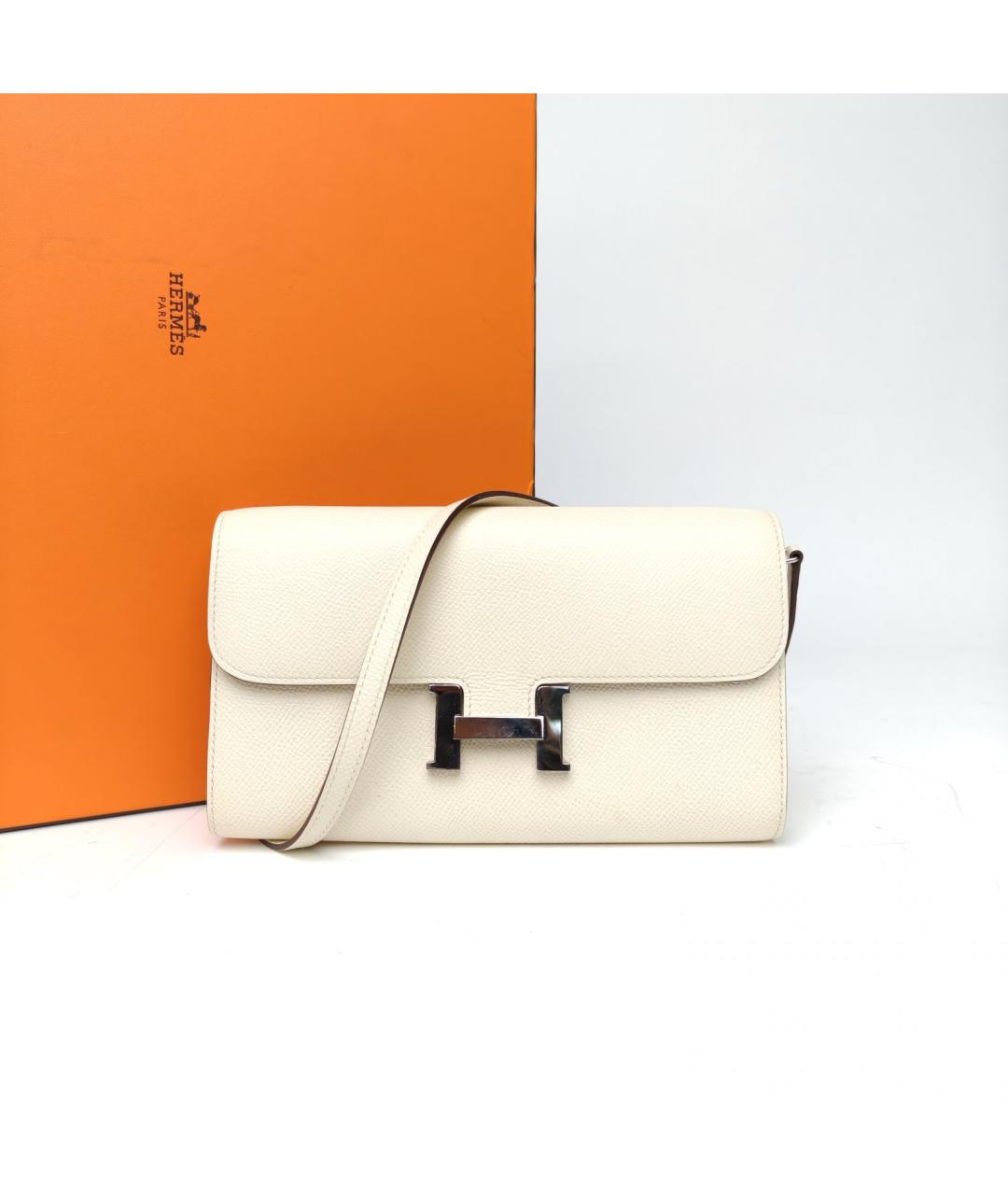 HERMES Бежевый кожаный кошелек, фото 9