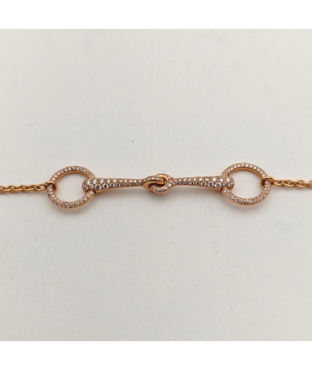 HERMES Золотой браслет из розового золота, фото 4