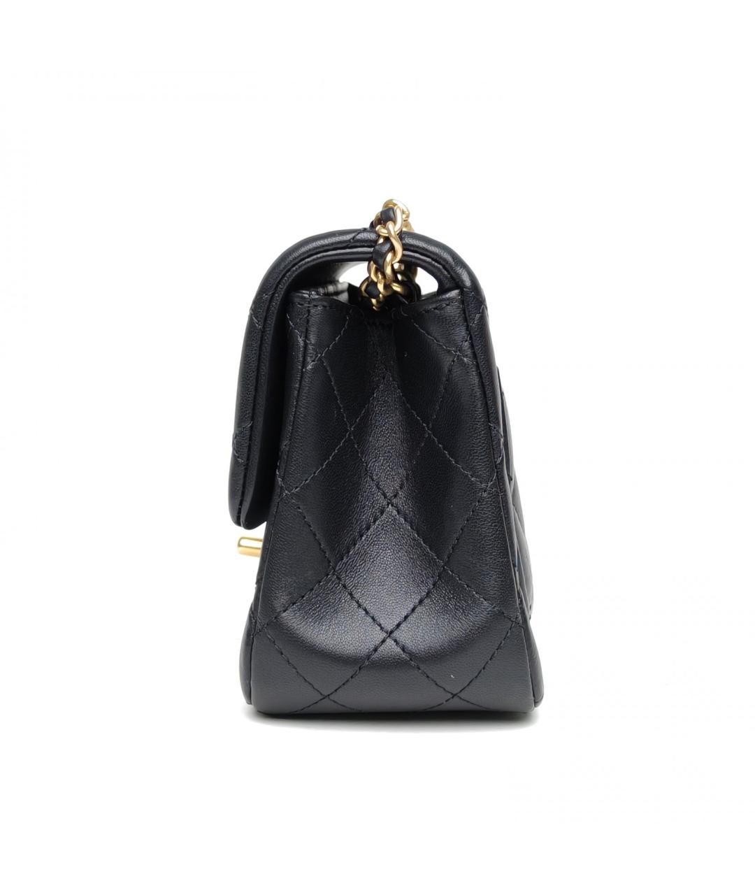 CHANEL Черная кожаная сумка через плечо, фото 3