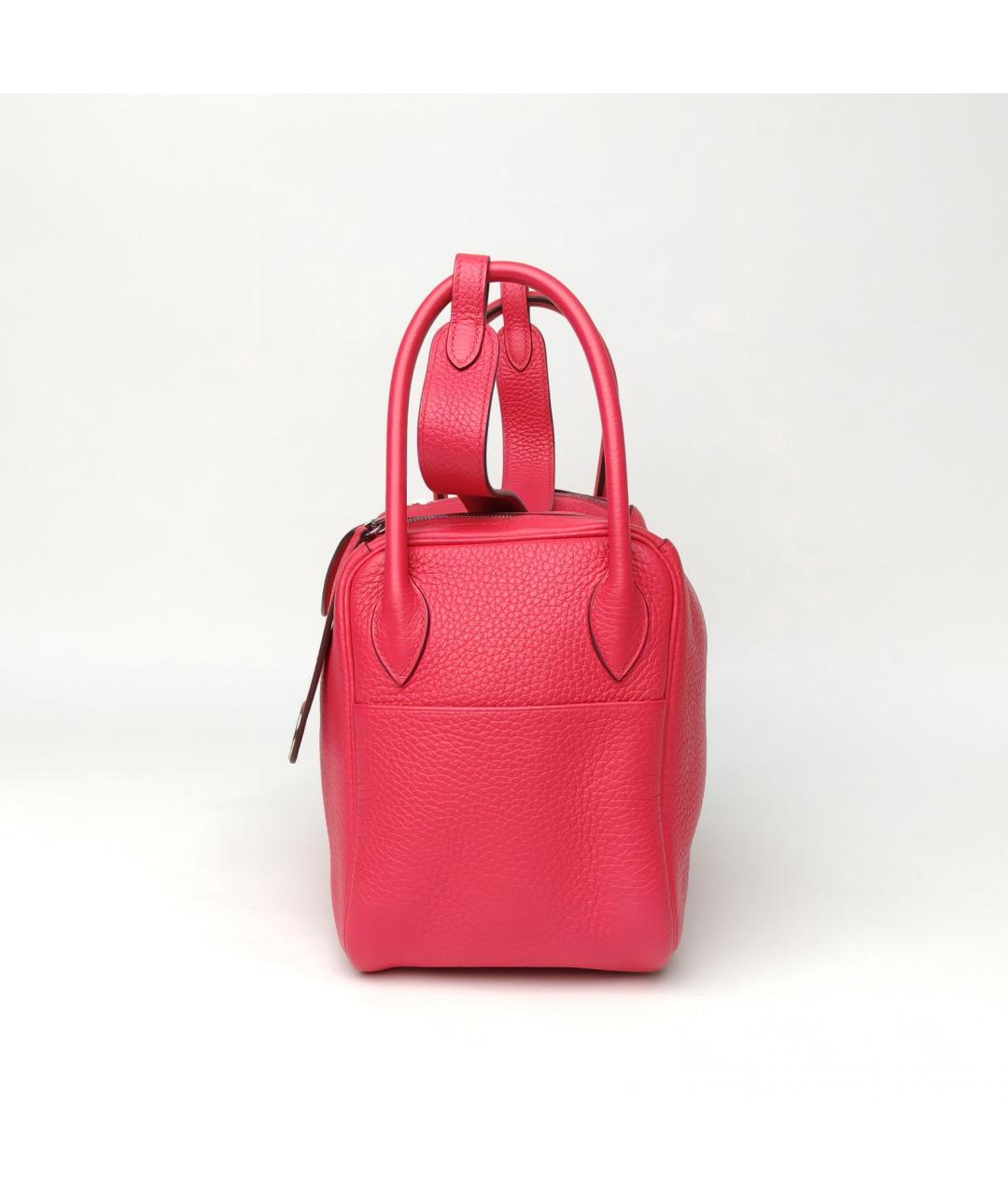 HERMES Розовая кожаная сумка через плечо, фото 3