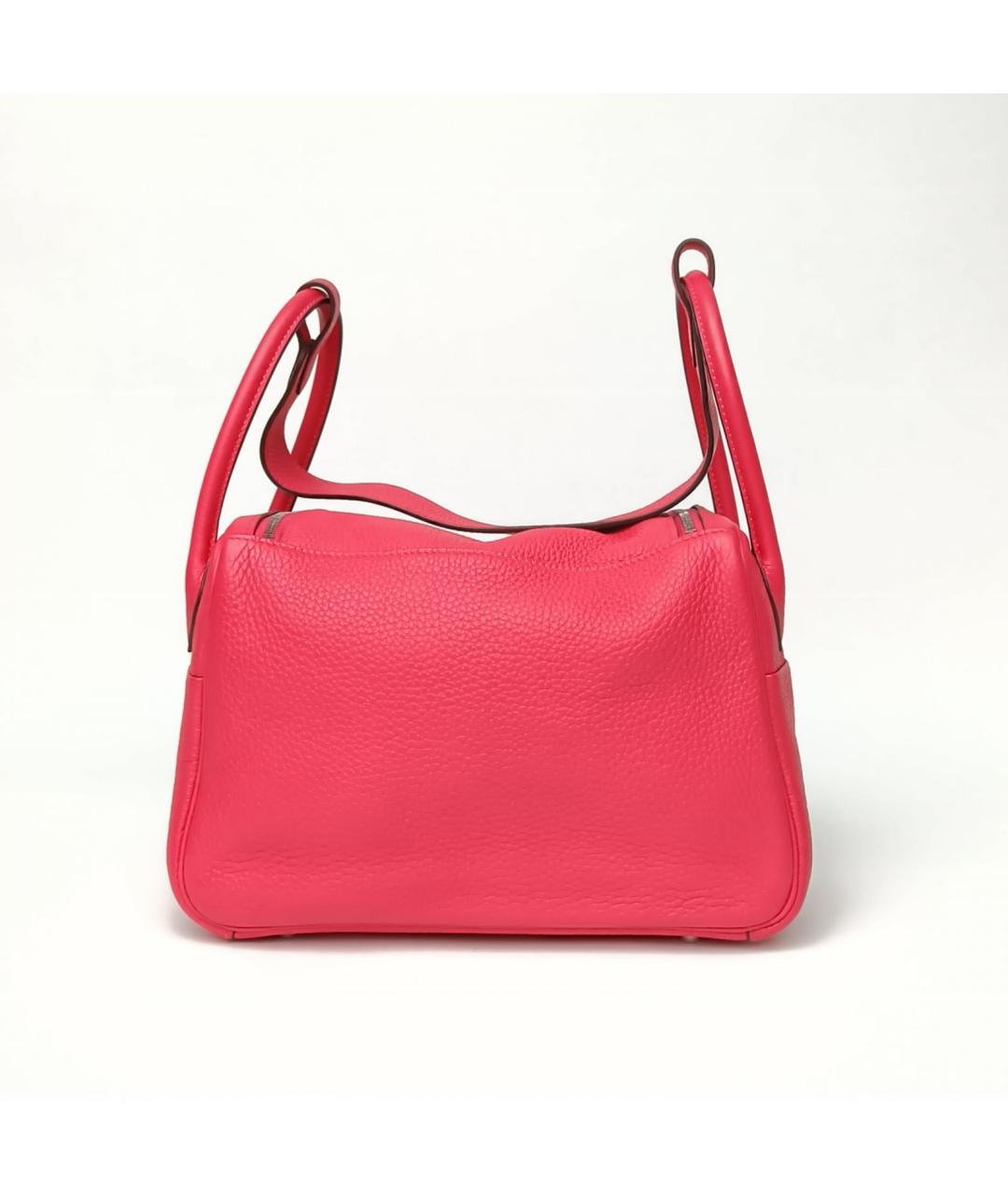 HERMES Розовая кожаная сумка через плечо, фото 4