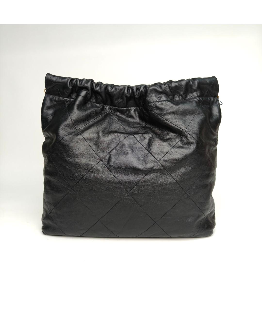 CHANEL Черная кожаная сумка через плечо, фото 4