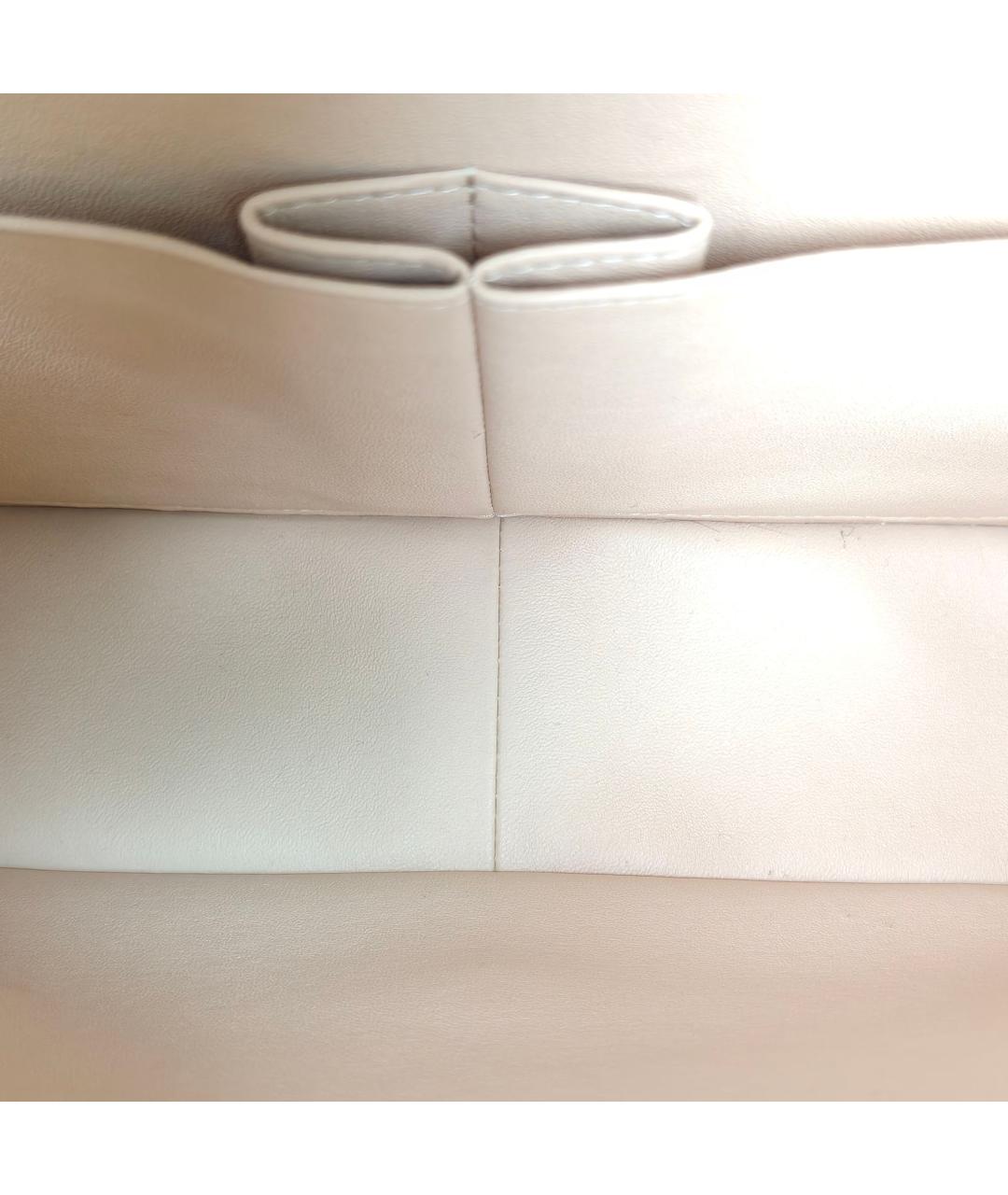 CHANEL Бежевая кожаная сумка через плечо, фото 8