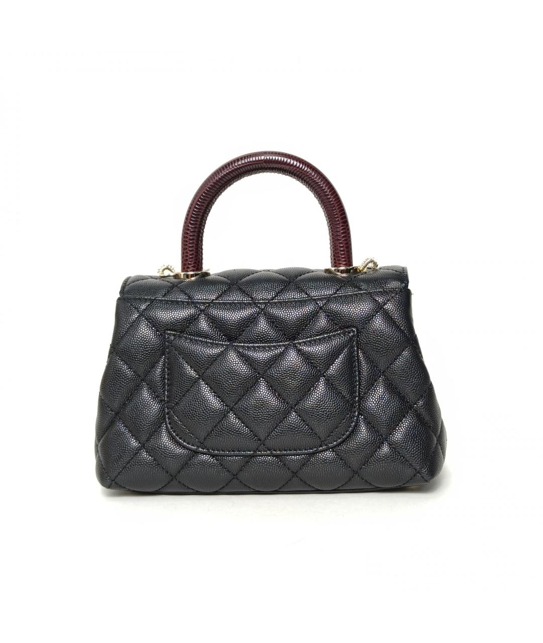 CHANEL Черная кожаная сумка через плечо, фото 4