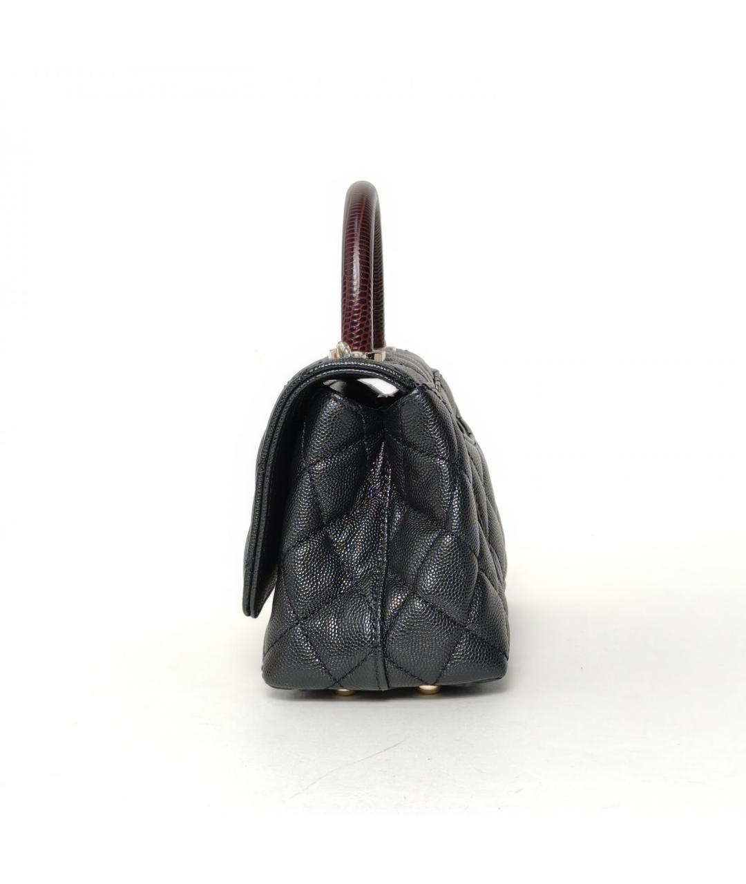 CHANEL Черная кожаная сумка через плечо, фото 3