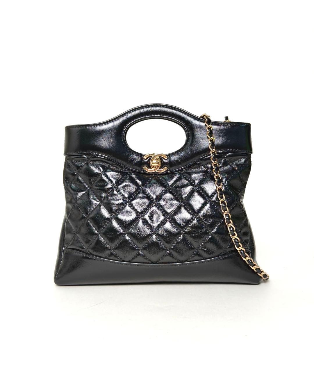 CHANEL Черная кожаная сумка через плечо, фото 2