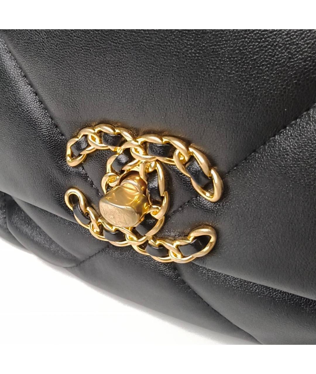 CHANEL Черная кожаная сумка через плечо, фото 8