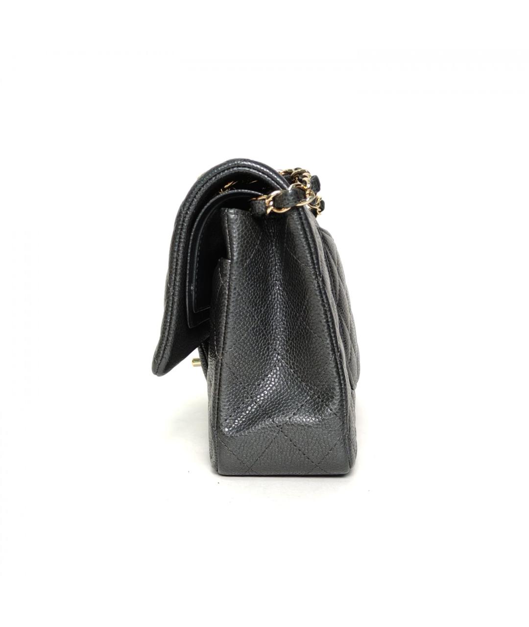 CHANEL Серая кожаная сумка через плечо, фото 5