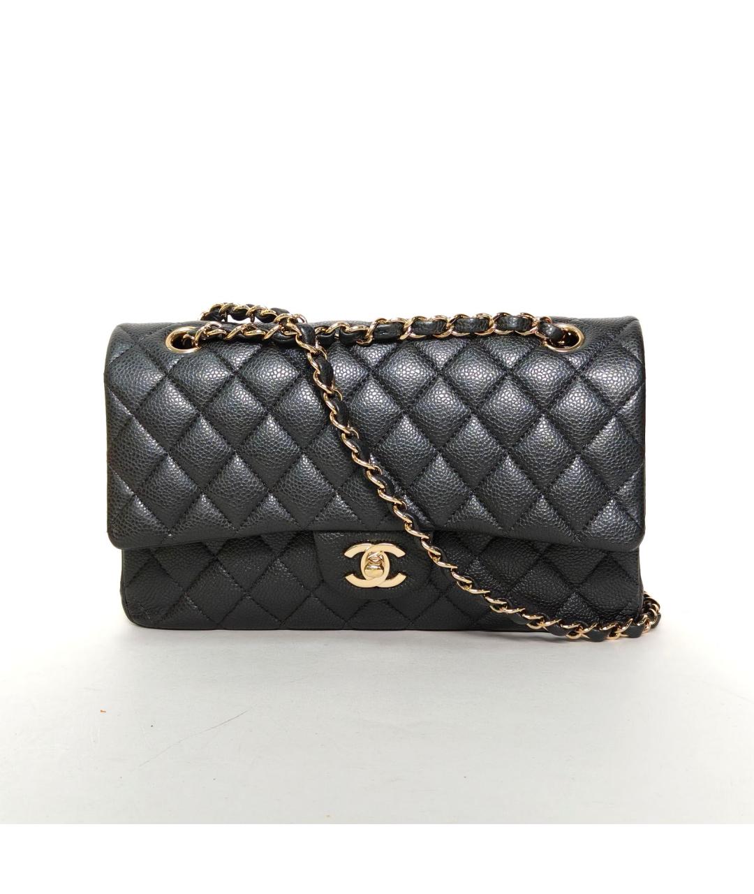 CHANEL Серая кожаная сумка через плечо, фото 2