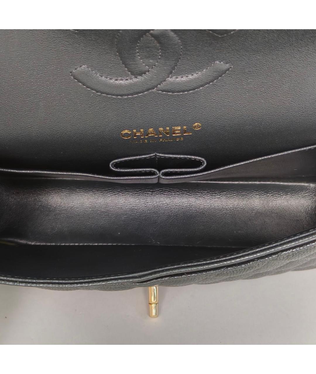 CHANEL Серая кожаная сумка через плечо, фото 8
