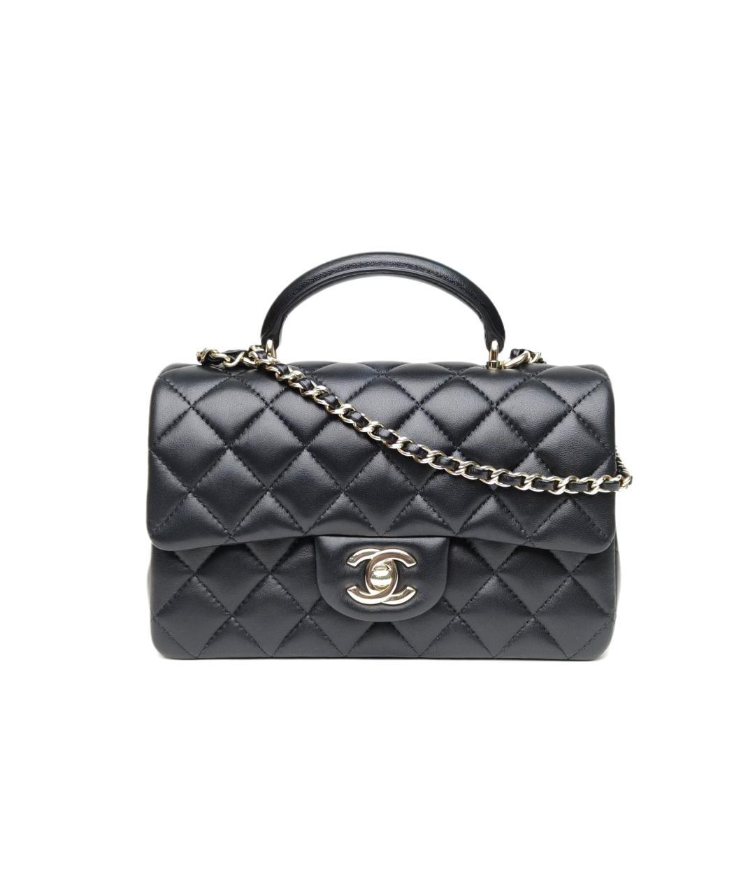 CHANEL Черная кожаная сумка через плечо, фото 1