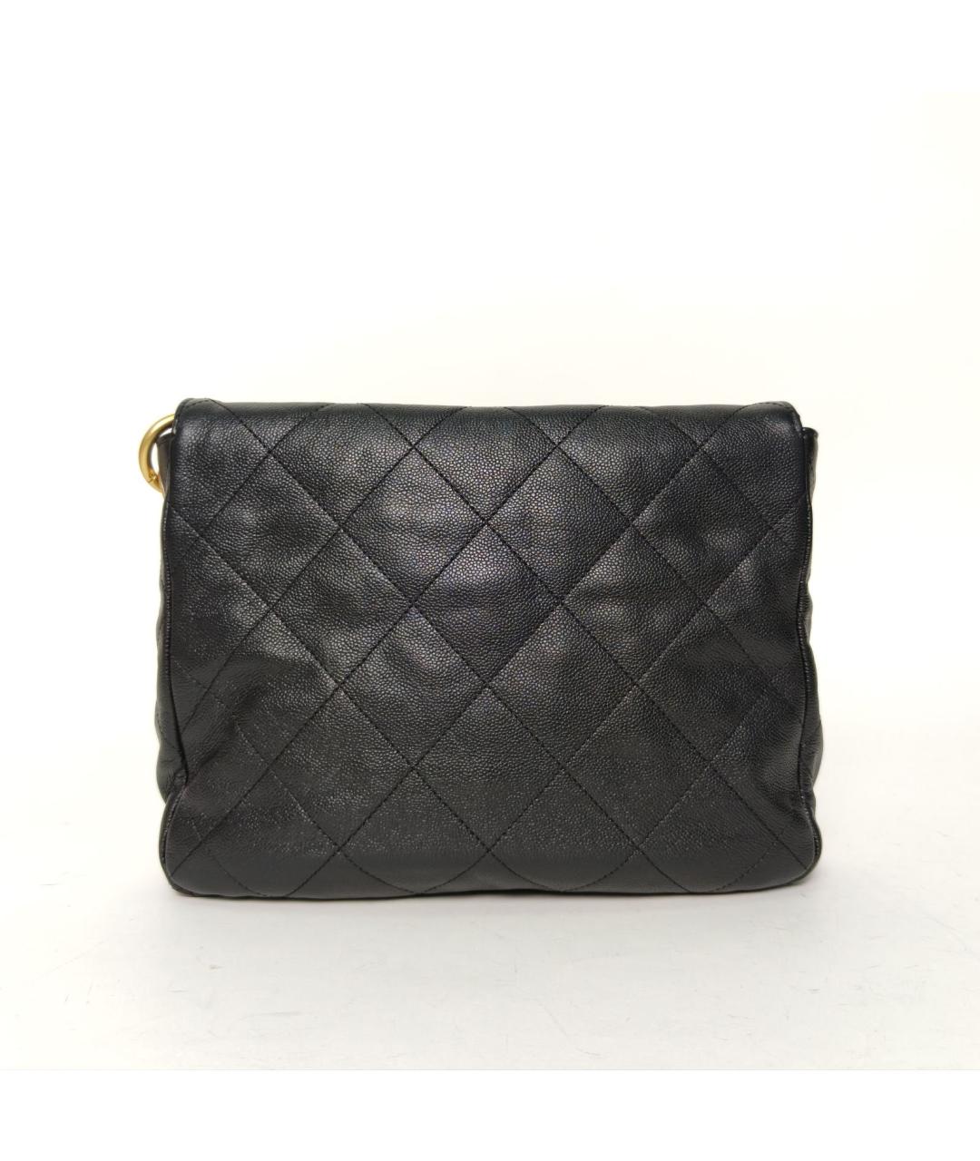 CHANEL Черная кожаная сумка через плечо, фото 4