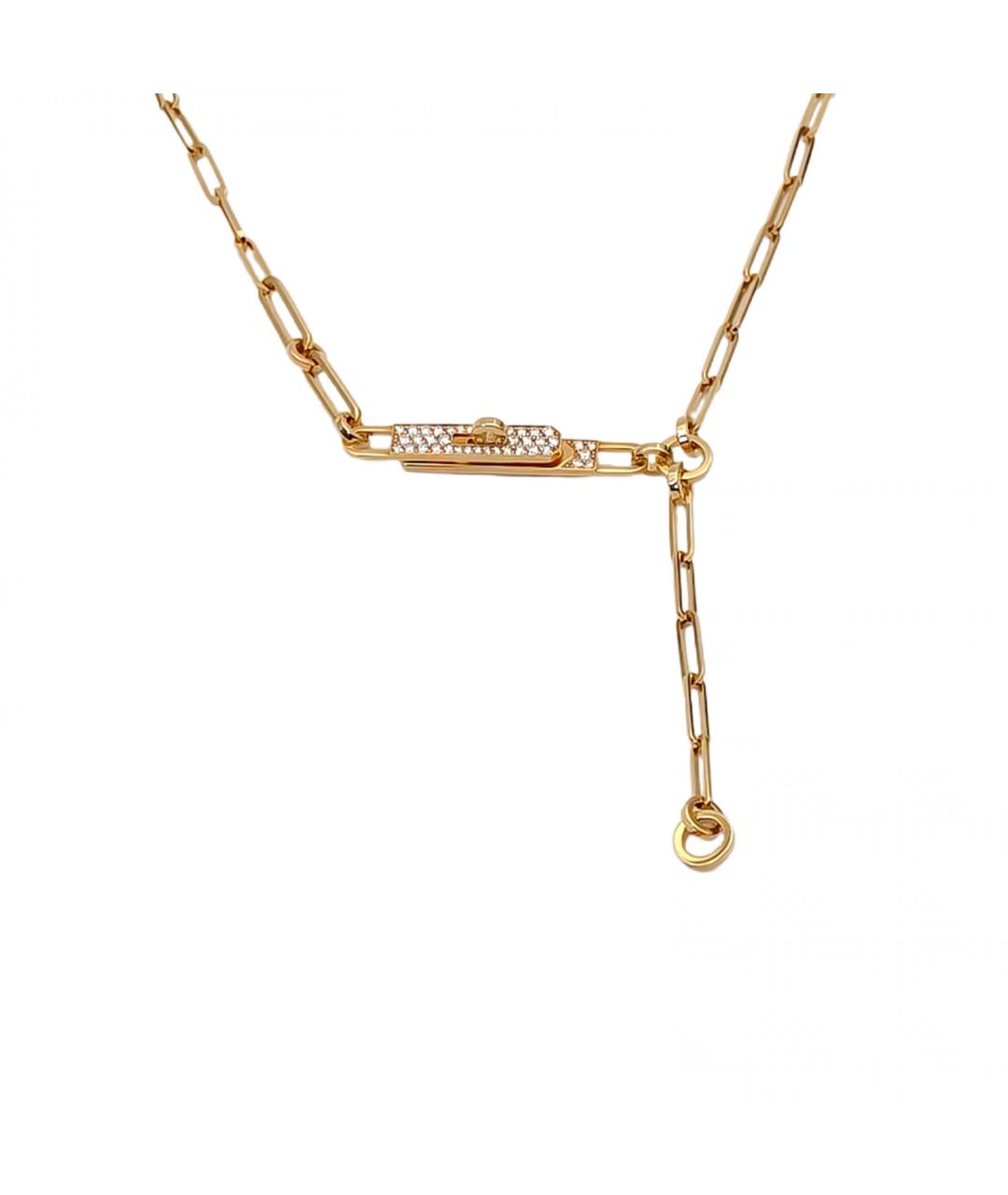 HERMES Золотое колье из розового золота, фото 2