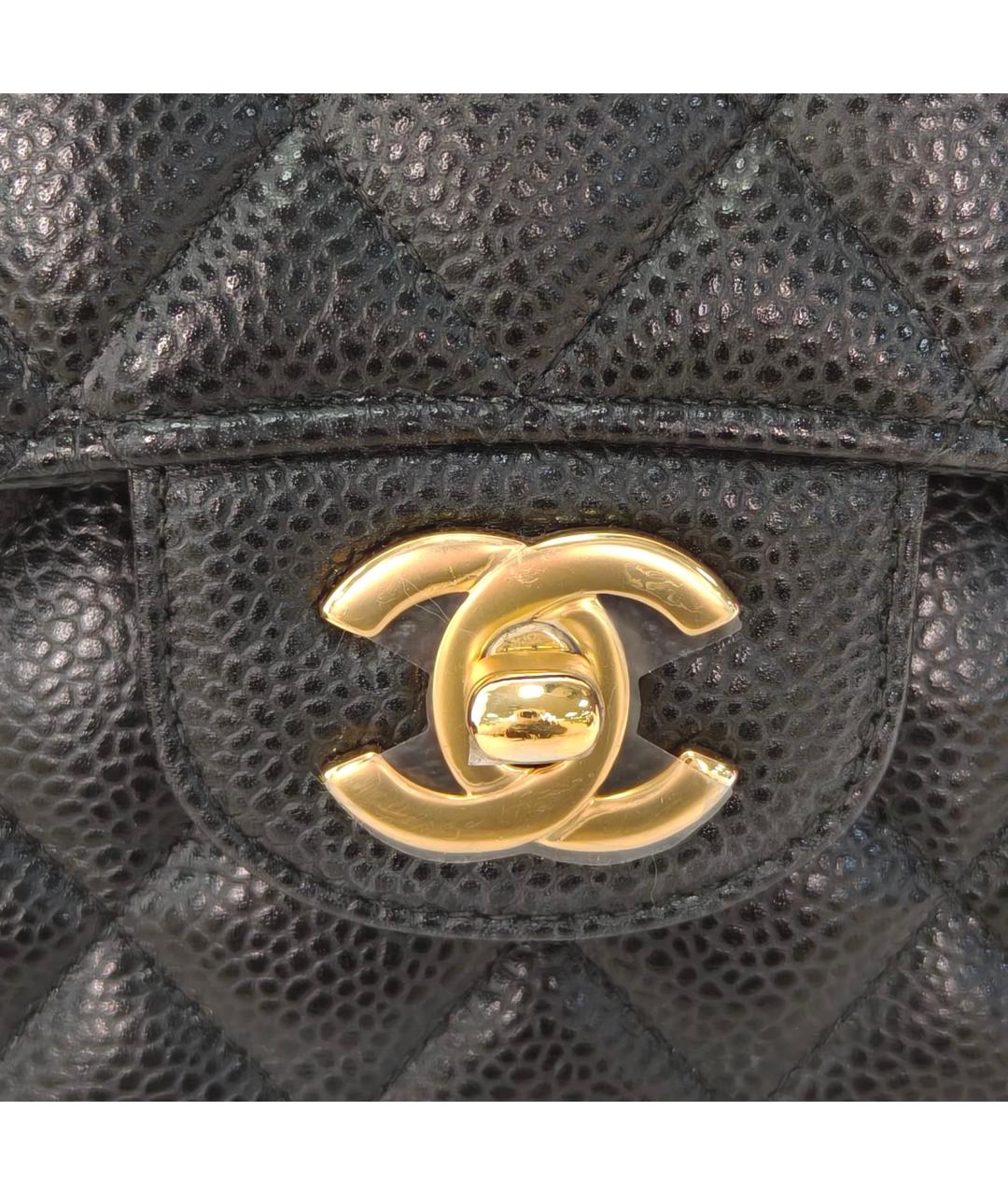 CHANEL Черная кожаная сумка через плечо, фото 7