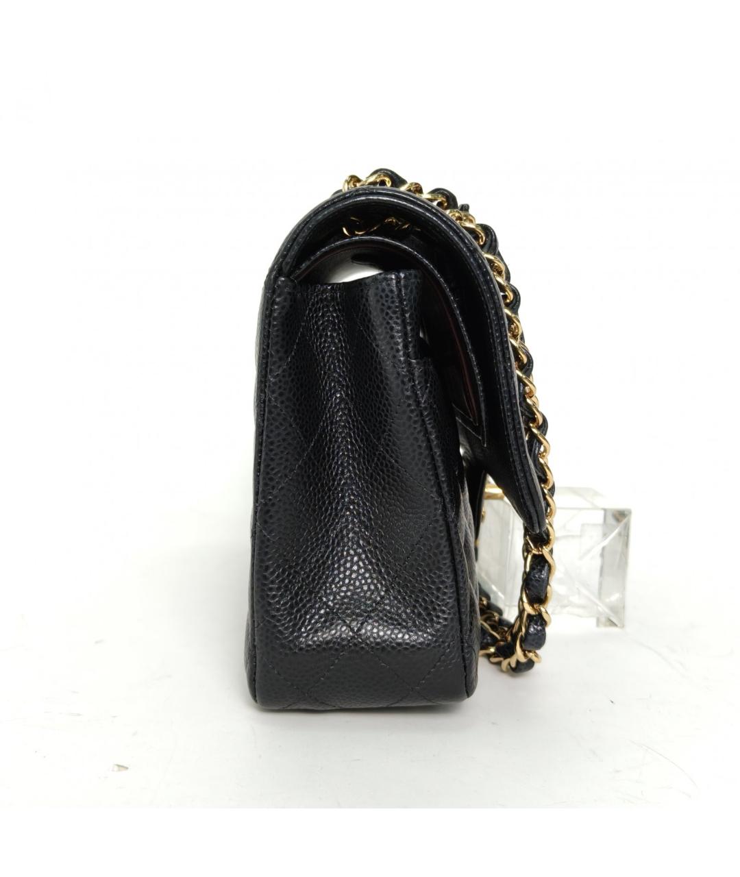 CHANEL Черная кожаная сумка через плечо, фото 3