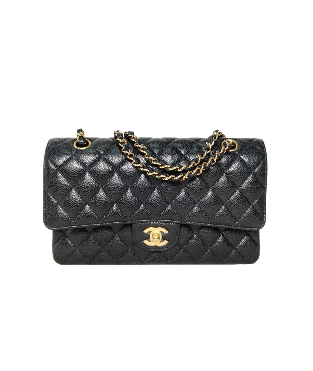 CHANEL Черная кожаная сумка через плечо, фото 1