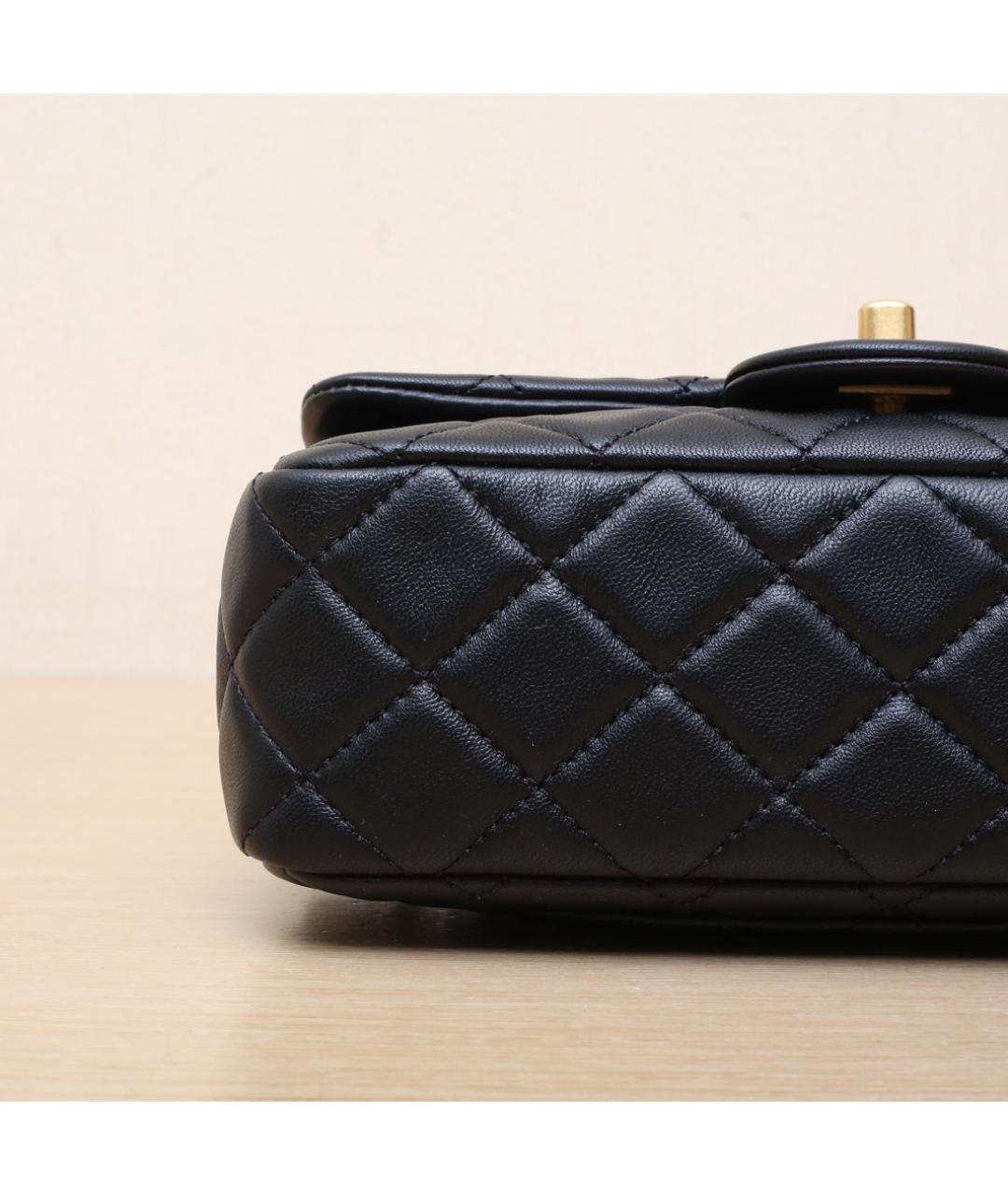CHANEL Черная кожаная сумка через плечо, фото 9