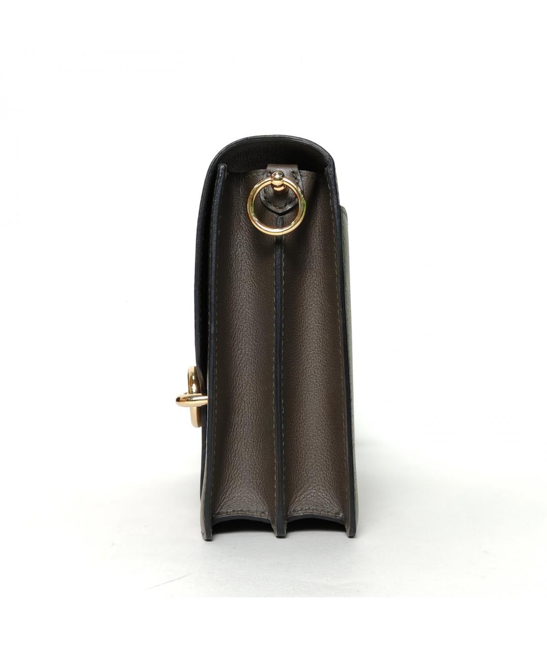 HERMES Серая кожаная сумка через плечо, фото 5