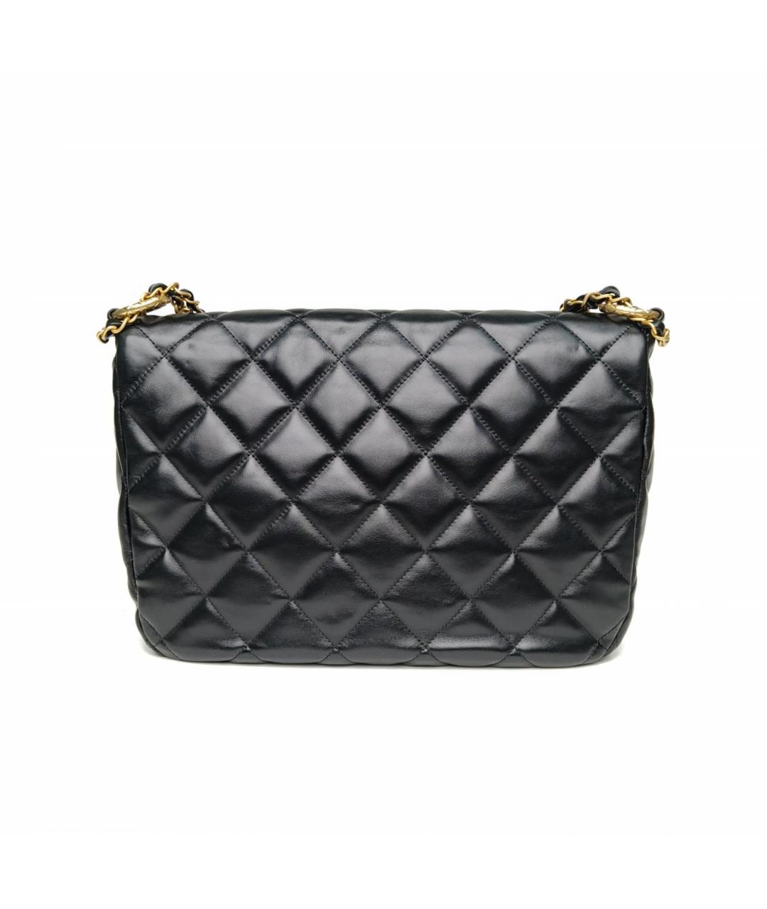 CHANEL Черная кожаная сумка через плечо, фото 4