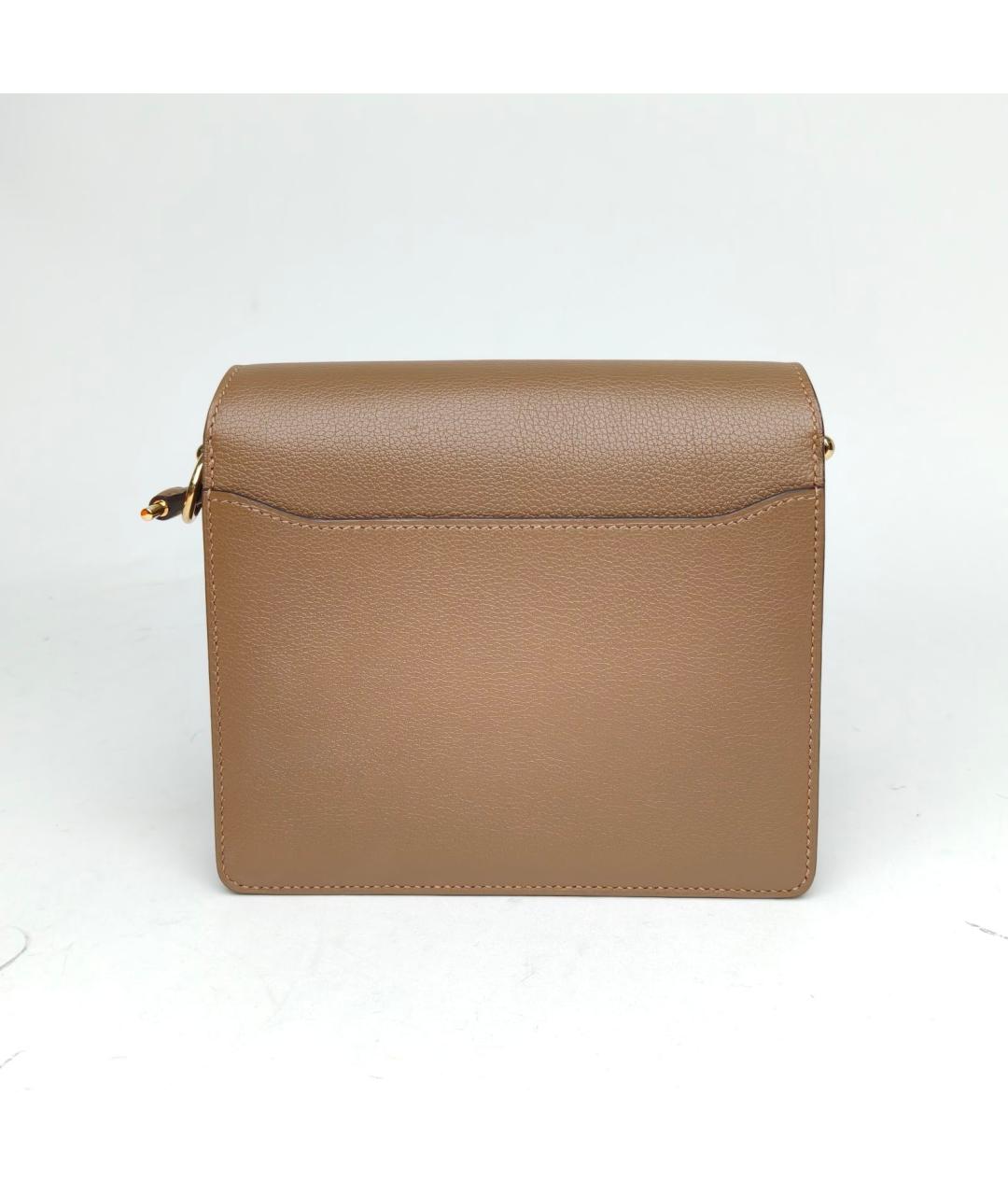 HERMES Коричневая кожаная сумка через плечо, фото 7