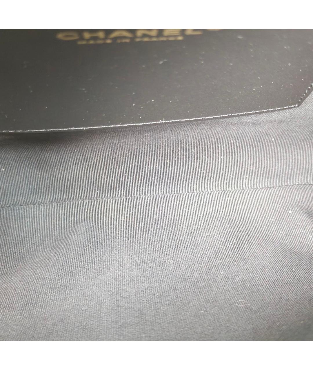 CHANEL Черная кожаная сумка через плечо, фото 8