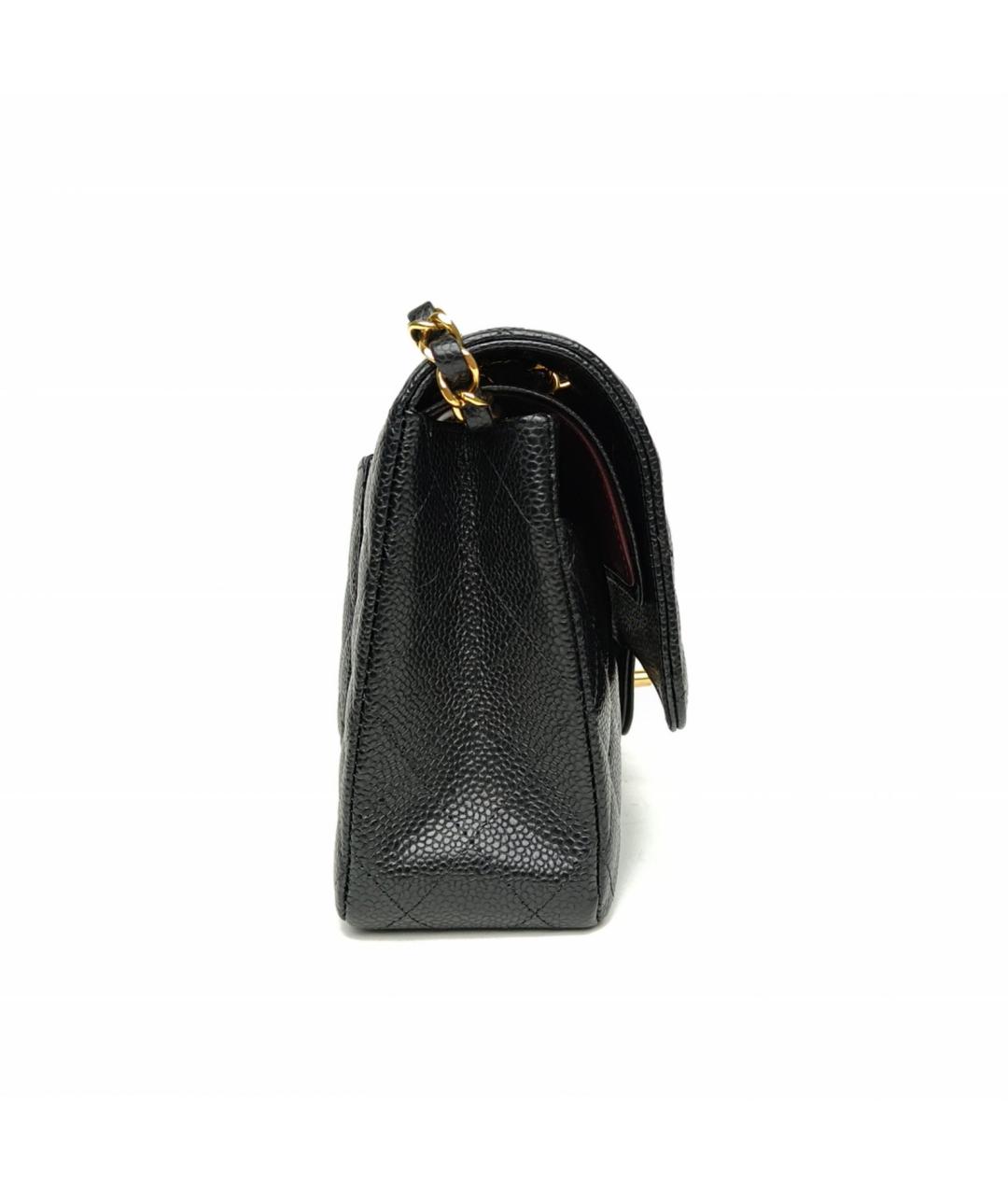 CHANEL Черная кожаная сумка через плечо, фото 5