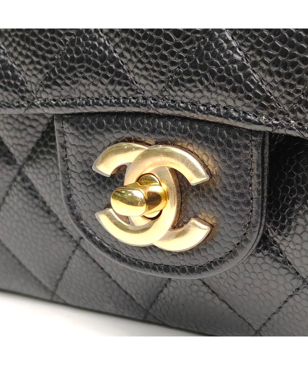 CHANEL Черная кожаная сумка через плечо, фото 8