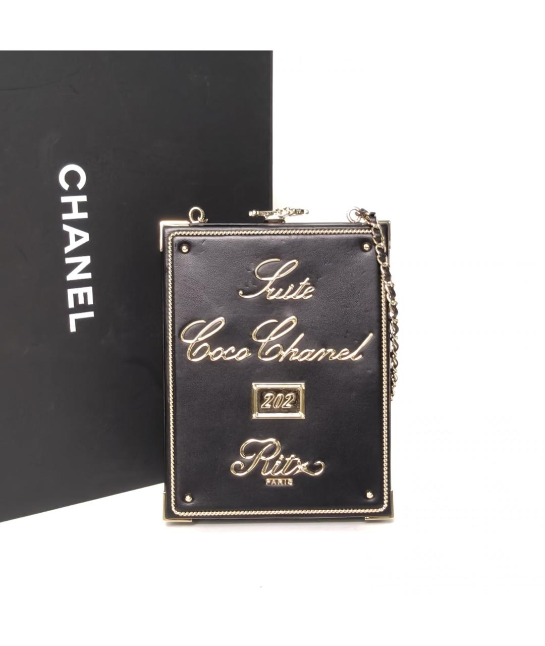 CHANEL Черная кожаная сумка через плечо, фото 9