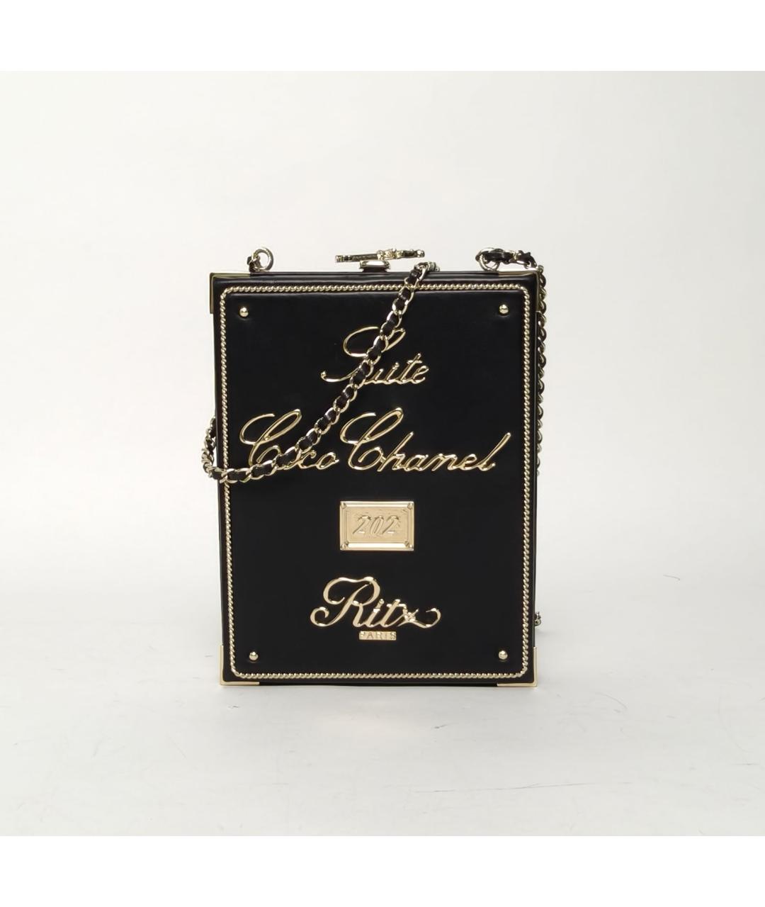 CHANEL Черная кожаная сумка через плечо, фото 2